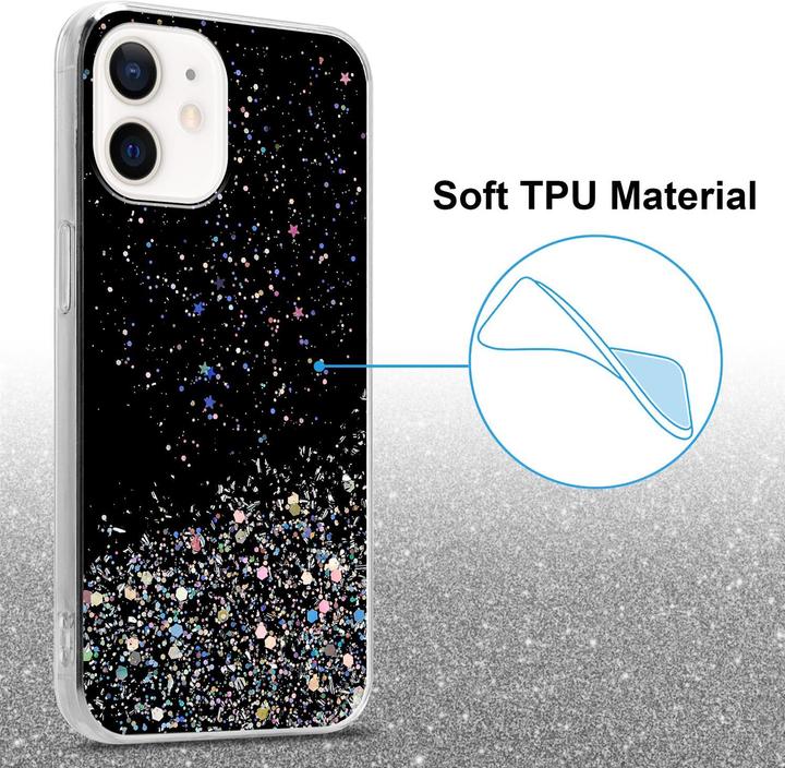 Actual product image Cadorabo TPU cover sparkling glitter (Apple iPhone 12 mini)