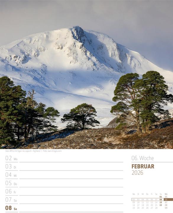 Actual product image Schottland - Zwischen Highlands und Hebriden - Wochenplaner Kalender 2026 (25 x 33 cm, Hardcover, German)