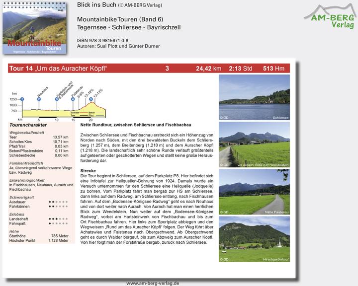 Produktbild Mountainbike Touren Tegernsee - Schliersee - Bayrischzell (Deutsch, Susi Plott, Günter Durner, 2013)