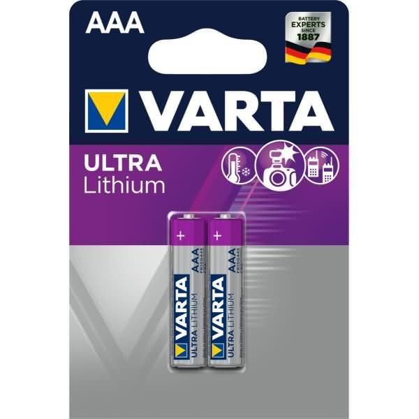 Produktbild Varta ULTRA Lithium (2 Stk., AAA, 1100 mAh)