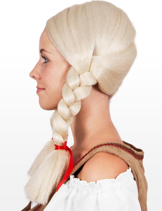Produktbild Maskworld Blonde Perücke mit dicken Zöpfen