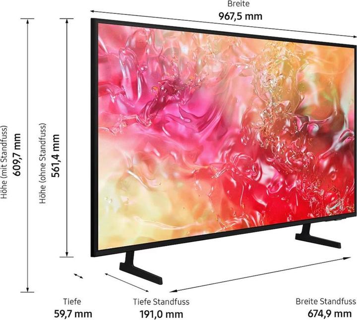 Actual product image Samsung UE43DU7170 (43", DU7170, LED, 4K, 2024)