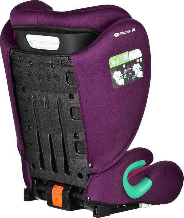 Actual product image KinderKraft Junior Fix 2 I-Size Cherry Pearl (Child seat, ECE R129/i-Size Standard)
