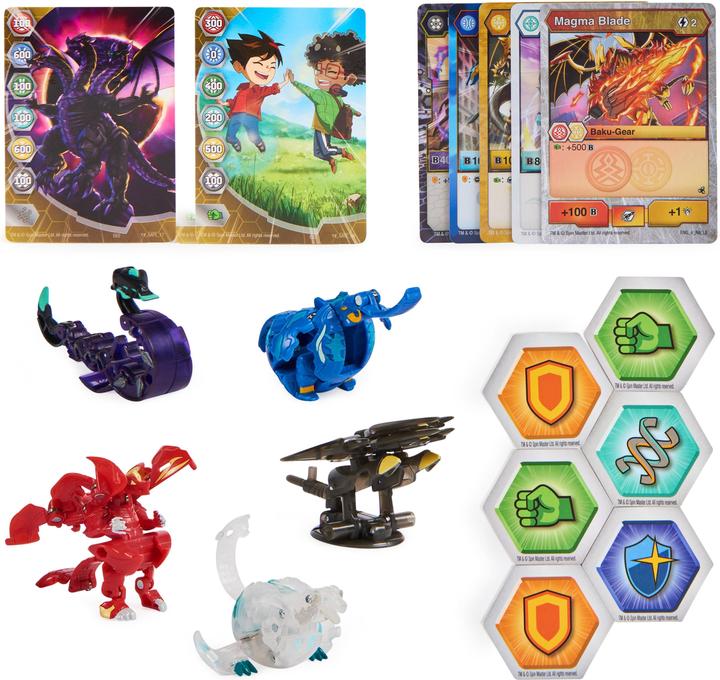 Actual product image Bakugan BTB Legends Collection 4 Pack S5