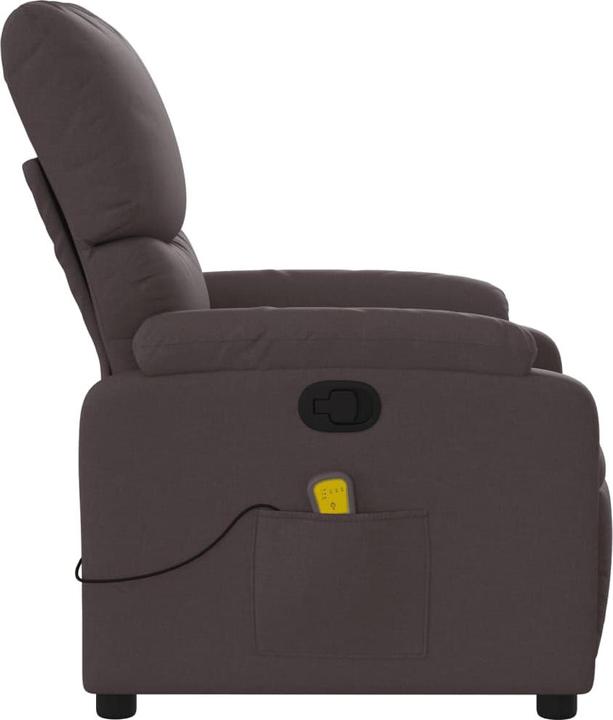Produktbild VidaXL Massagesessel Dunkelbraun Stoff,Farbe: Dunkelbraun,Material