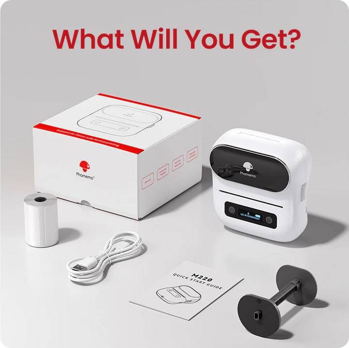 Actual product image Phomemo M220 WHI (203 dpi)