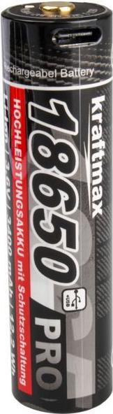 Actual product image Kraftmax Pro Li-Ion 18650 (1 pcs., 18650, 3400 mAh)