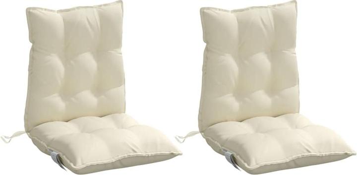 Image du produit VidaXL Coussin pour chaise à dossier bas 2 pcs. Tissu Oxford (100 x 50 x 7 cm)