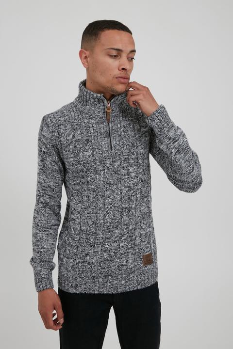 Image du produit Solid Pankraz Pull En Grosse Maille À Col Camionneur Pull-Over Pour Homme 100% Coton Imprimé (S)