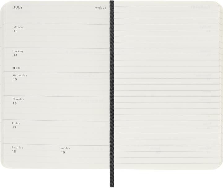 Produktbild Moleskine Taschenagenda (A6, Englisch)