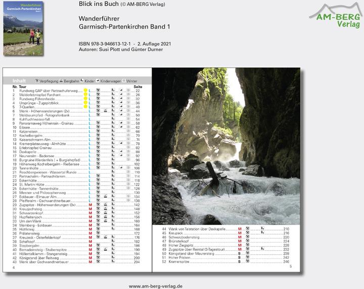 Produktbild Wanderführer Garmisch-Partenkirchen Band 1 (Deutsch, Susi Plott, Günter Durner, 2021)