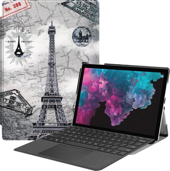Produktbild Lobwerk Hülle für Microsoft Surface Pro 4 5 6 7 mit 12.3 Zoll Smart Cover Etui mit Standfunktion und Auto Sl (X)