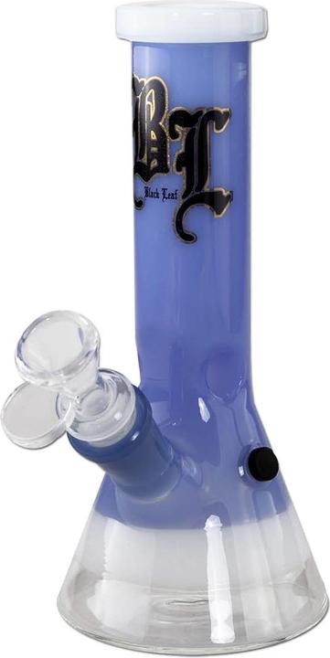Actual product image Black Leaf Beaker Bong mini Ice Blue 19.5cm