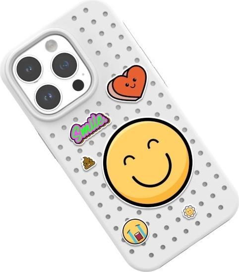 Produktbild Pinifit Zestaw Etui Pinit Dynamic + Emoji Pin iPhone 14 Pro Max 6.7" czarny/black wzór 1 (Apple iPhone 14 Pro Max)