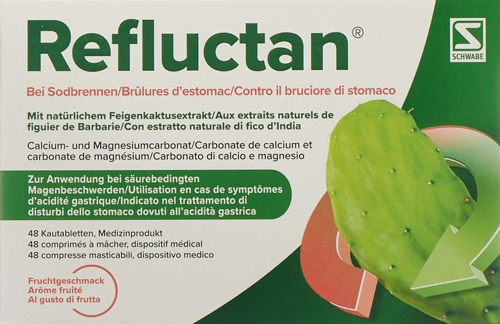 Produktbild Refluctan Kautablette Frucht (48 Stück, 284.31 ml, 94 g)