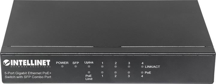 Actual product image Intellinet Gigabit Ethernet Power Over Ethernet Support Network Switch (5 Ports)