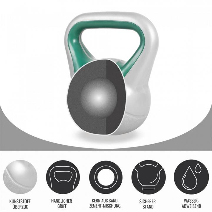 Image du produit Gorilla Sports Kettlebell Stylish (2 x 8 kg, 2 x 6 kg, 2 x 3 kg)