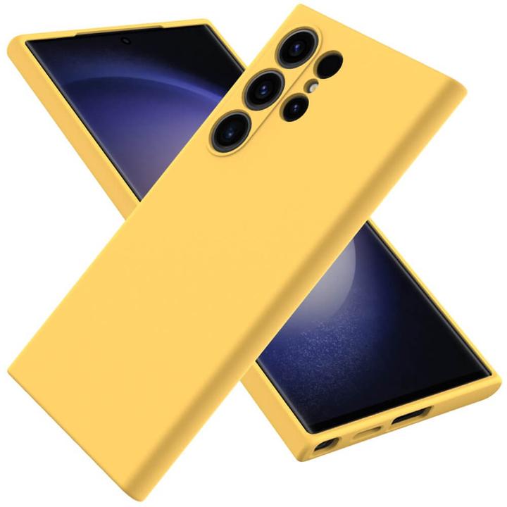 Image du produit Cover-Discount Etui en caoutchouc silicone jaune (Samsung Galaxy S24 Ultra)