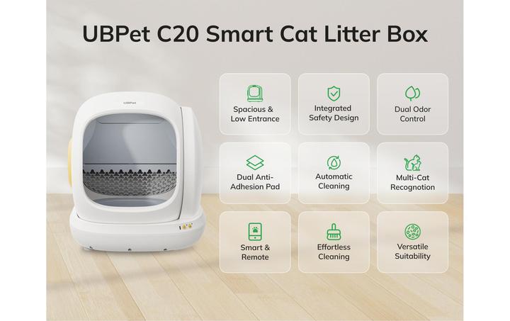 Image du produit UBPet Selbstreinigende Katzentoilette (Bac à litière autonettoyant)