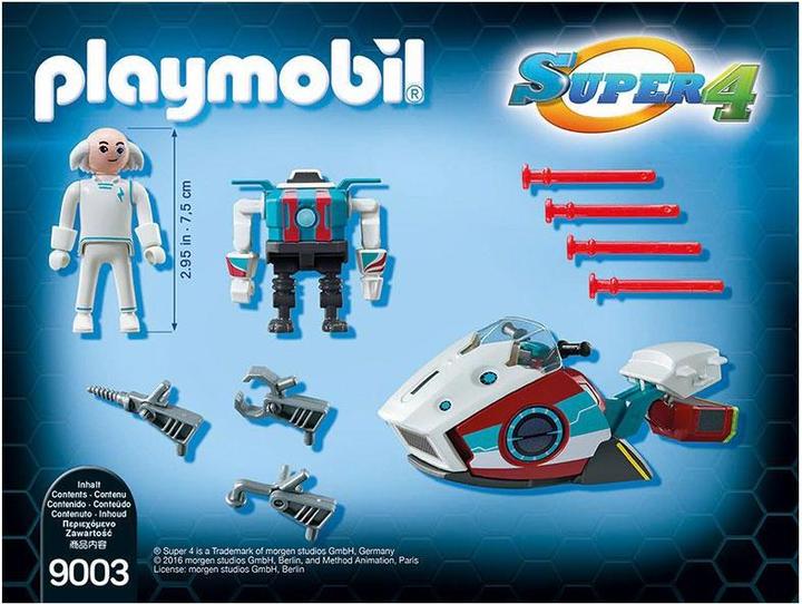 Actual product image Playmobil Skyjet with Dr X robot (9003, Playmobil Super 4)