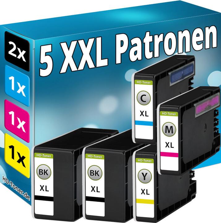 Image du produit Druckfuxx 5x PATRONEN für Canon IB4050 IB4150 MB5050 MB5150 MB5155 MB5350 MB545