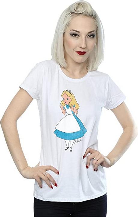 Actual product image Alice In Wonderland Girls Classic Cotton T-Shirt (140, 146)