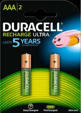 Productafbeelding Duracell Recharge Ultra (2 Pcs., AAA, 850 mAh)