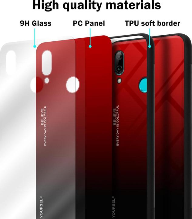 Actual product image Cadorabo TPU 2 colors glass cover (Huawei P Smart+ (2019))