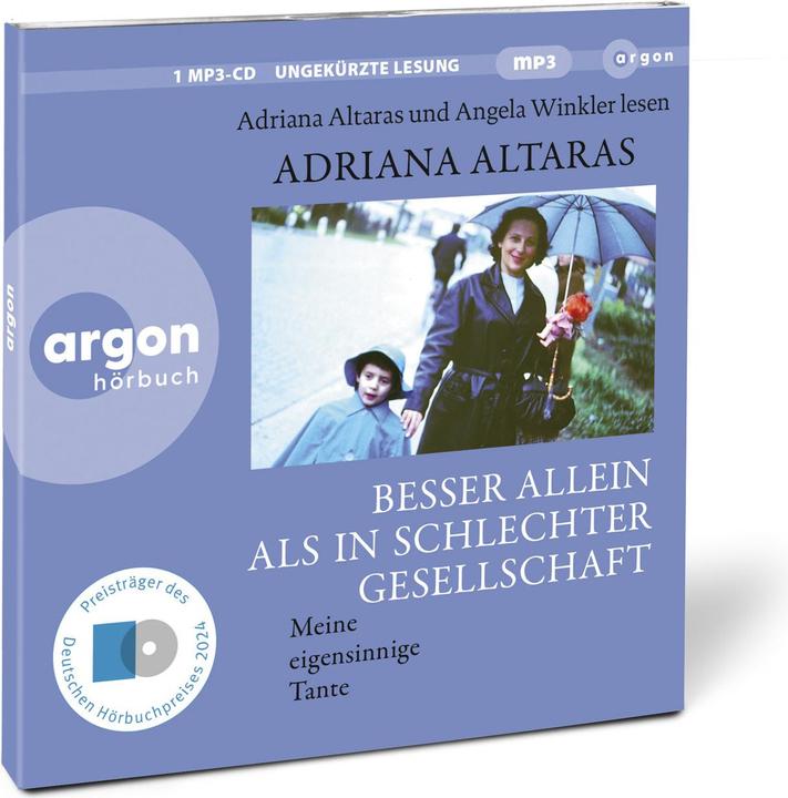 Produktbild Besser allein als in schlechter Gesellschaft (Adriana Altaras, Angela Winkler, Deutsch)