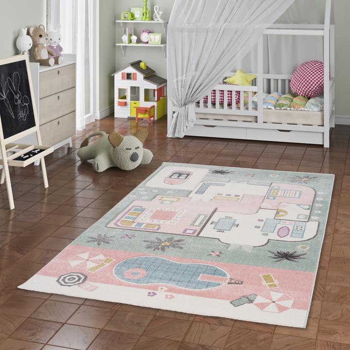 Produktbild Pergamon Kinder Teppich Maui Kids Spielhaus (200 x 290 cm)