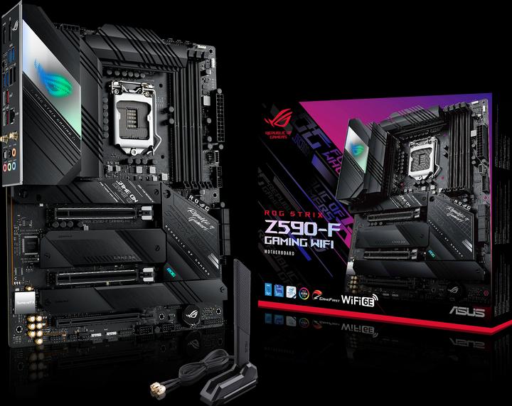 Actual product image ASUS ROG STRIX Z590-F GAMING WIFI (LGA 1200, Intel Z590, ATX)