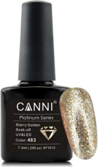 Produktbild Canni Gellack Platinum Starry Golden UV/LED (Platinum Starry Golden, Gel-Effekt Nagellack)