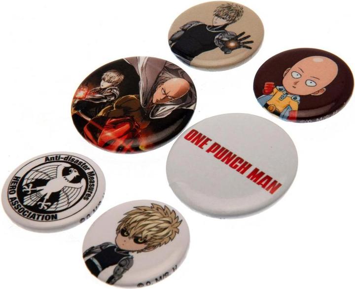 Produktbild One Punch Man Knöpfe AnsteckerSet 6erPack