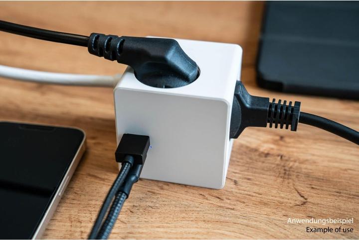 Produktbild Kabelmeister Steckdosenwürfel 3-fach USB-C USB-A, weiss, 3m (3 x, USB-A, USB-C, 3 m)