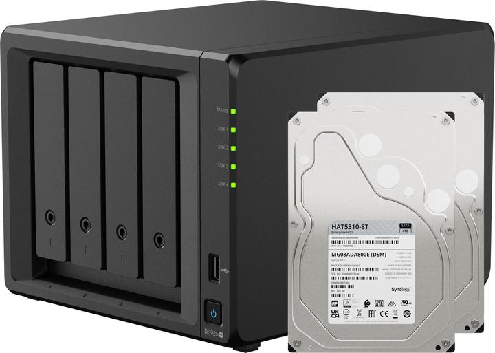 Produktbild Synology DS925+ (2 x 8 TB, Synology HAT 53xx)