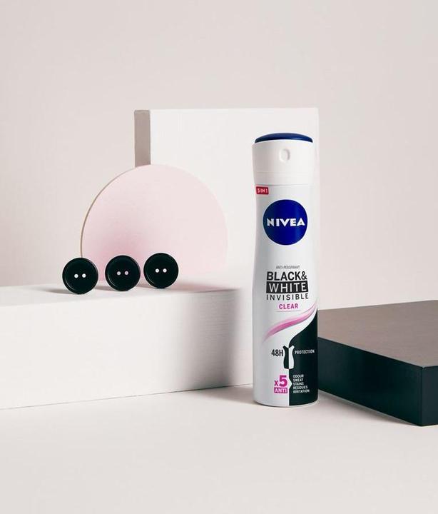 Produktbild NIVEA Black & White Invisible Clear (Spray, 150 ml)