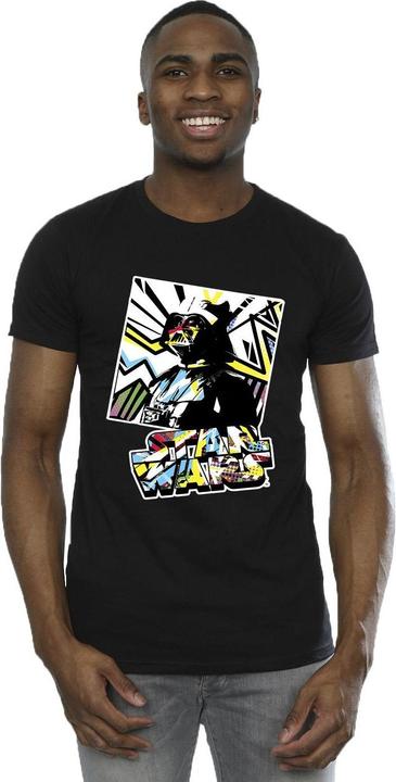 Actual product image Star Wars Mens Vader Water Colour Pop Art T-Shirt (5XL)