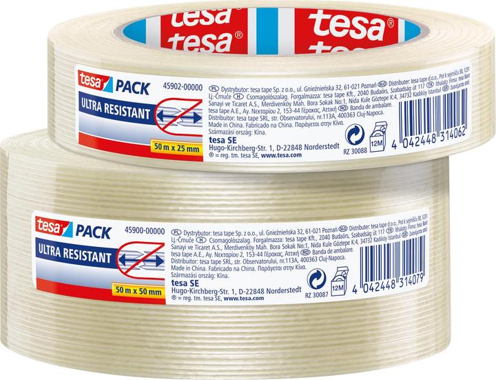 Immagine prodotto tesa tesapack ULTRA RESITANT nastro di filamenti rinforzato con fibra di vetro (25 mm)