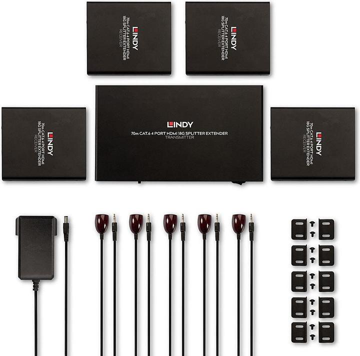 Produktbild Lindy 4 Port HDMI Splitter, Extender