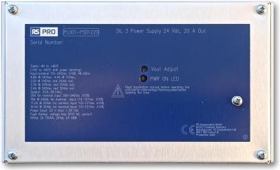 Actual product image Rs Pro Bench Power Supply, 24V dc, 20A, 1-Output