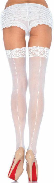 Image du produit Leg Avenue Bas Avec Couture Dorsale Blanc