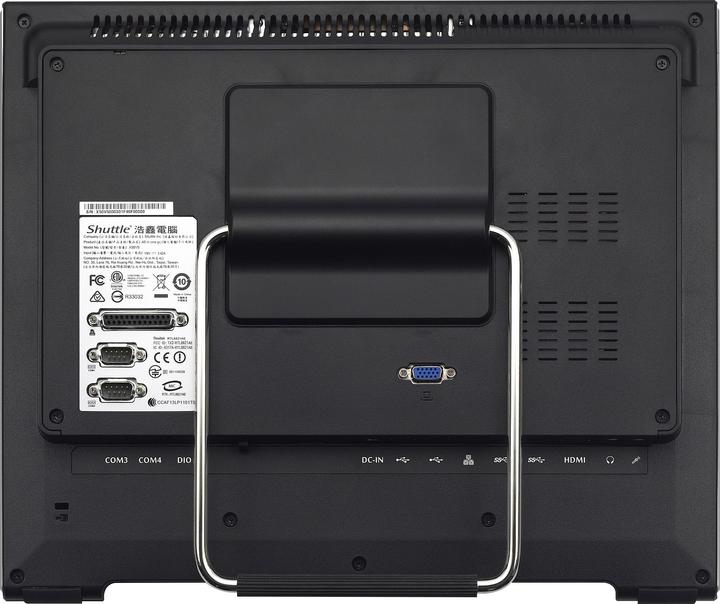 Actual product image Shuttle Barebone X50V6 Black Touchscr. AiO (Intel Celeron 3865U)