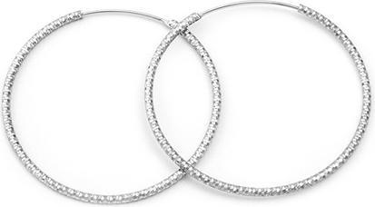 Produktbild Beneto Luxury round silver earrings AGUC787 - Diameter: 2.5 cm (L)