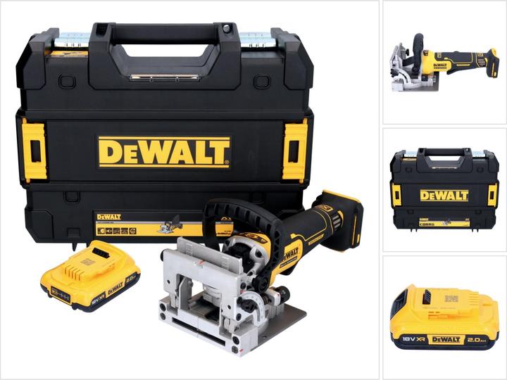 Productafbeelding DeWalt DCW 682 NT accu-deuvelfrees 18 V 102 x 20 mm borstelloos + 1x accu 2.0 Ah + TSTAK - zonder