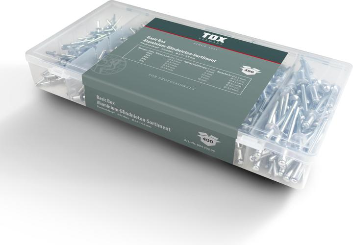 Tox Basic Box Blindnieten - Sortiment 400 tlg.