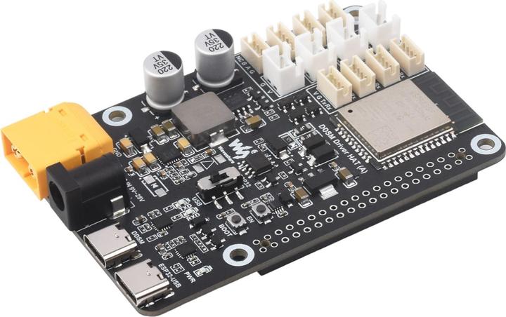 Actual product image WaveShare Direct Drive Servo Motor Driver HAT with ESP32