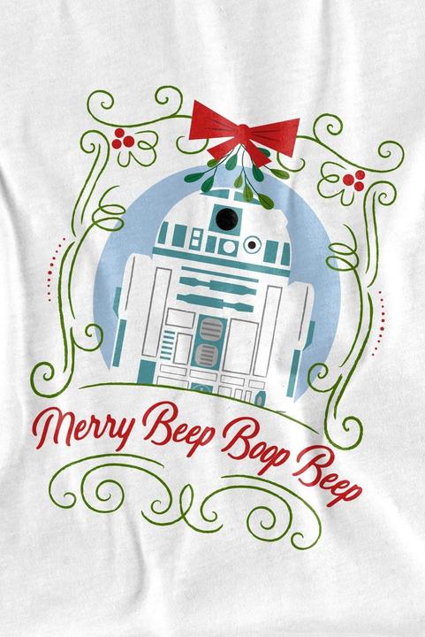 Produktbild Star Wars Merry Beep Boop Beep TShirt weihnachtliches Design (XXL)