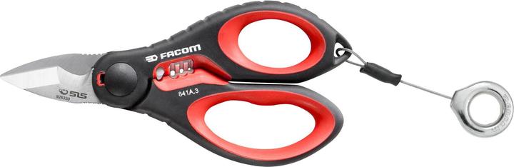 Actual product image Facom Sls Bimaterial Heavy Duty Scissors (16 cm)