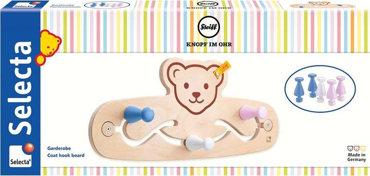 Actual product image Selecta Spielzeug Coat Rack Steiff 44x19cm **