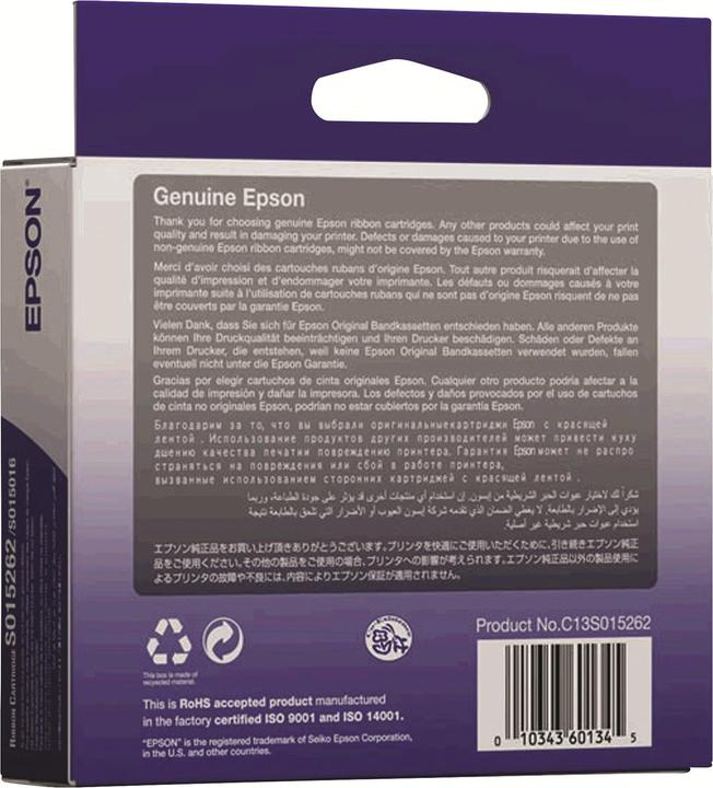 Image du produit Epson S015262, Gewebefarbband